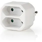 Nedis Stromverteiler - Typ F (CEE 7/7) - 250 V AC 50 Hz - Frankrech / Type C (CEE 7/16) - 250 V AC 50/60 Hz - 2.5 A - 1100 W - Weiss