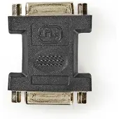 Nedis DVI-Adapter - DVI-I 24+5-Pin Buchse - DVI-I 24+5-Pin Buchse - Vernickelt - Gerade - PVC - Schwarz - Plastikbeutel