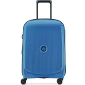 Delsey PARIS Belmont Plus 4 Double Rolls Cabin Trolley Slim Line 55 Zinc Blue blau