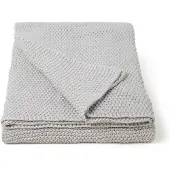 Marc O'Polo Plaid Nordic Knit Plaid Silber-130 x 170 cm