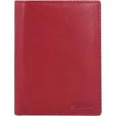 Esquire Leder Geldbörse RFID Large Wallet Red rot