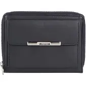 Esquire Leder Geldbörse Helena RFID Wallet Blue dunkelblau