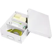 Leitz Organisationsbox Click + Store, klein, weiß