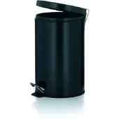 kela Treteimer Silent Close Kilian Metall schwarz Matt 39cmh 25cmØ 12L, 10931