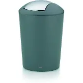 kela Schwingdeckeleimer Marta Kunststoff grau 29cm 19,5cmØ 5l, 22302