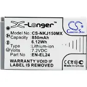 123accu Battery for EN-EL24 replacement battery