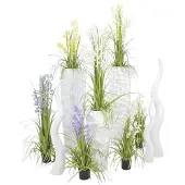 Europalms Designvase WAVE-100, weiss