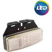 Pricenet Vordere Positionsleuchte 12/24V weiß 110x40mm LED mit Halter
