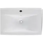 vidaXL Luxus-Waschbecken Keramik Rechteckig Weiß mit Hahnloch 60x46 cm