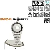 Cmt OMF243-X1 Dia-Körnung Multitool-Sägeblatt 60 mm 1 Stück