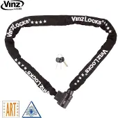 Vinz Janga ART 4 Kettenschloss | Motorradschloss Rollerschloss | Panzerschloss 120 - 200 cm (200 cm)