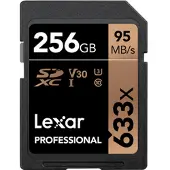 Lexar LSD256CBEU633, 256 GB, SDXC, Klasse 10, UHS, 95 MB/s, 45 MB/s
