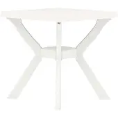 vidaXL Bistrotisch Weiß 70x70x72 cm Kunststoff