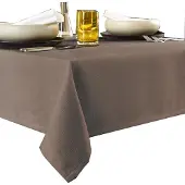 De Witte Lietaer Tafellaken Gibson Walnut-Ø 190 cm