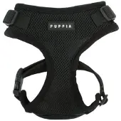 Puppia Ritefit Hundegeschirr - Schwarz - M