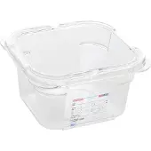 ARAVEN GN-Behälter 1/6, Polycarbonat, Tiefe: 100 mm, Inhalt: 1,5 L