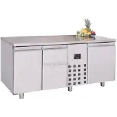 CombiSteel Gastro Edelstahl Kühltisch Kühltheke Kühlung -2/+8°C 3 Türen 1/1GN 385 L