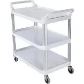 Rubbermaid X-TRA Mehrzweckwagen, offene Ausführung, bis 135 kg, weiß