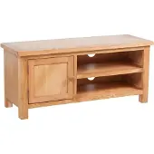 vidaXL TV-Schrank 103x36x46 cm Massivholz Eiche