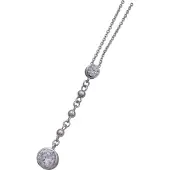 Orphelia Damen-Kette aus 925er Sterlingsilber mit Anhänger – Silber ZH-4486
