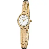 Regent F-303 Damen-Armbanduhr, Metall-Armband