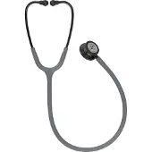 Littmann Stethoskop Classic III Monitoring 5873 mit Doppelkopf, 69 cm Y-Schlauch, grau/Smoke Edition, Bruststück aus Edelstahl