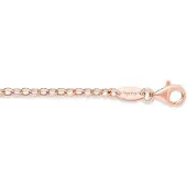 Engelsrufer Collierkettchen "Ankerkettengliederung, 2,85 mm breit" Gr. 50, rosa (roségoldfarben), Halsketten, Damen, 50, Silber 925 (Sterlingsilber), B: 2,85mm, Collierkettchen, B:2,85mm