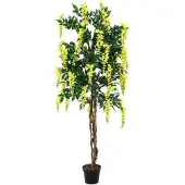 Europalms Goldregenbaum, Kunstpflanze, gelb, 180cm
