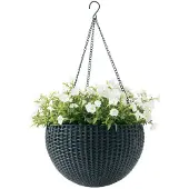 Keter Rattan hängenden Blumentopf 8.6L