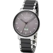 Regent Herren Funkuhr FR-253 Keramik, Edelstahl