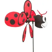 Invento Gartenspie? Marienk?fer 100 cm Polyester rot/schwarz