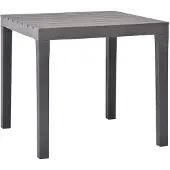 vidaXL Gartentisch Moccafarben 78 x 78 x 72 cm Kunststoff