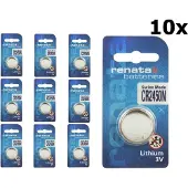 TDR 10 x Einzelblister CR2450N RENATA CR 2450 Lithium 3 Volt Knopfzelle Batterie 3v