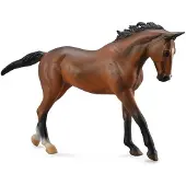Collecta Deluxe Braune Vollblutstute Figur Maßstab 1:12