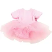 Götz 3402472 Baby Puppenbekleidung Ballettanzug Gr. M - Dress für die kleinen Ballerinas - rosanes Balletkleidchen für Babypuppen von 42 - 46 cm
