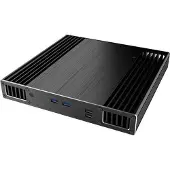 Akasa Plato X7D, Small Form Factor (SFF), PC, Schwarz, UCFF, Aluminium, Heimbüro
