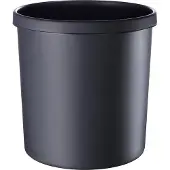 Helit Papierkorb 18 l schwarz schwer entflammb.