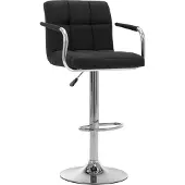 vidaXL Barhocker Schwarz Stoff