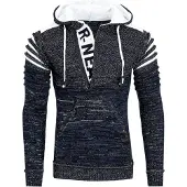 Rusty neal 1/2 Zip Grobstrick Future Kapuzen-Pullover