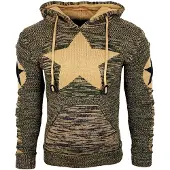 Rusty neal Grobstrick Comic Kapuzen-Pullover