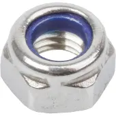 M-Wave Self Locking Nut 100 Units Silber M6