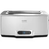 Caso 2779 inox 4 Design Toaster Toaster, 4 Edelstahlscheiben, Toastautomatik, extra großes LCD-Display, 1800 W, Silber