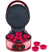 H.Koenig TRT180 Multifunktionsbäcker / Kuchenbackfunktion / Antihaft-Beschichtung / 1800 W / rot