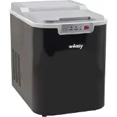 Weasy KW12 Eiswürfelmaschine/ 12 kg Eiswürfel pro Tag / 1,5 Liter / Wasserstandsanzeige / schwarz