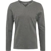 Jack & Jones Langarm-Poloshirt "JJESPLIT NECK TEE LS NOOS" Baumwolle, regular fit
