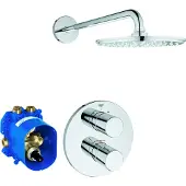 GROHE Unterputz -Duschsystem GrohTherm 3000 C 26262 mit Unterputz -Thermostat Kopfbrause chrom, 26262000