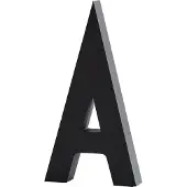 Design Letters Hausbuchstaben/Hausnummer Edelstahl Schwarz | 5cm/10cm | Türnummer | Straßennummer | Türschild Personalisiert | Befestigungsschrauben & Klebeband sind separat erhältlich | Größe 5cm I