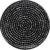 Marimekko Tablett Räsymatto Weiß-Schwarz (31cm)