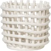 Ferm Living Obstkorb Ceramic Small Off-White