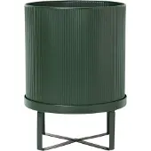 Ferm Living Bau Pflanzentopf Large Dunkel Green - , Grün, Metall